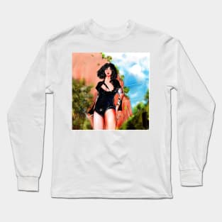 TV casualty Female figure art print Long Sleeve T-Shirt